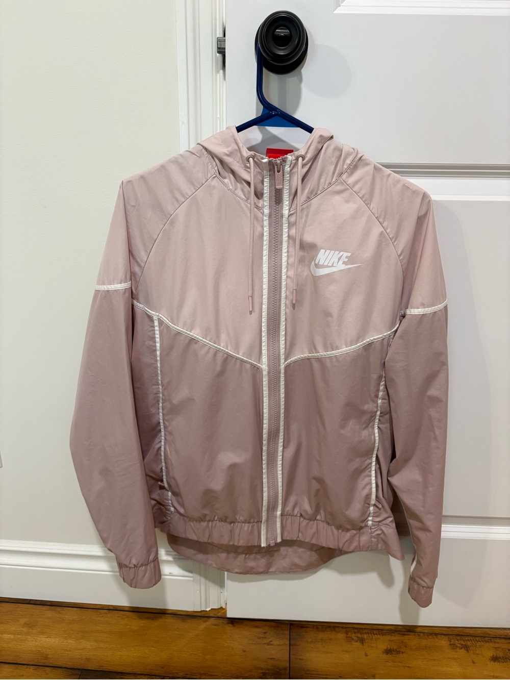 Nike Light Pink Hooded Windbreaker Jacket